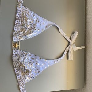 VS gold star bikini top,  Fourth of July
